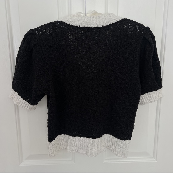 W Concept Puff Short-Sleeved Crop Cardigan - Picture 3 of 3